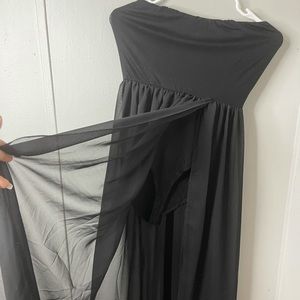 Black bodysuit dress